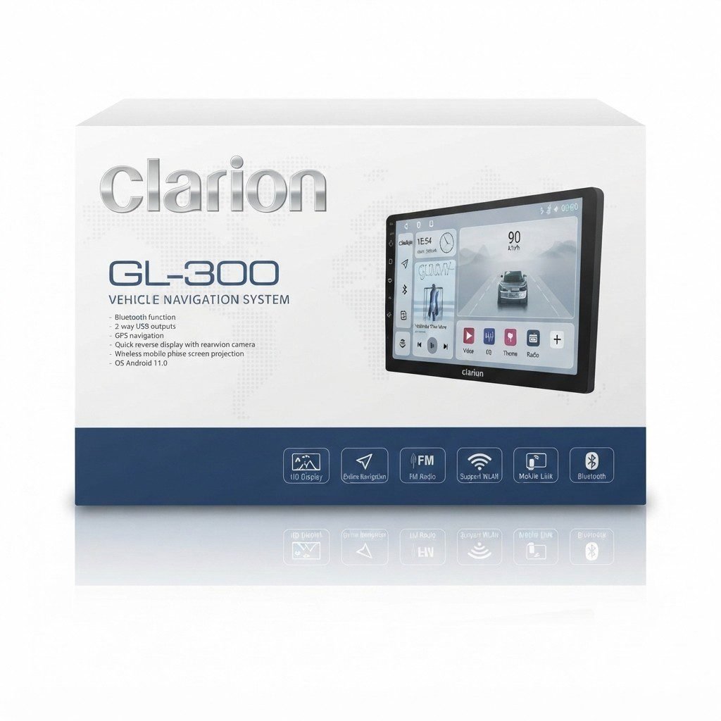 شاشة سيارة كلاريون Clarion GL-300 نظام أندرويد 11.0 مع ملاحة GPS