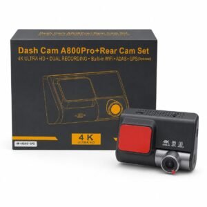 كاميرا تسجيل 2 كاميرا مع تتبع 4K A800PRO GPS
