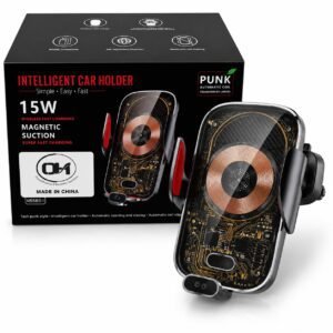 حامل موبايل مغناطيسي مع شحن لاسلكي 15W OH N558S-1