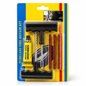 طقم إصلاح ثقوب إطارات السيارات بدون أنبوب (Tubeless)