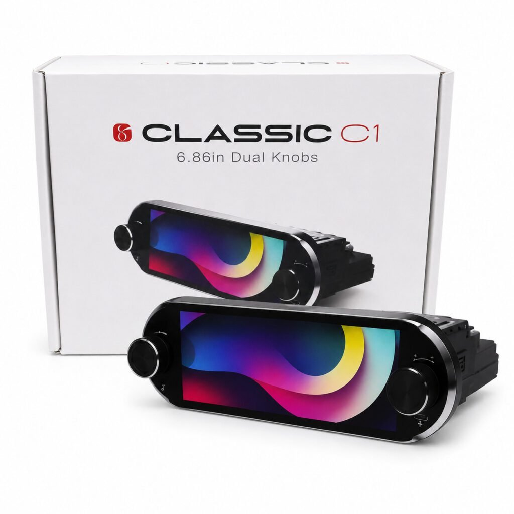 شاشة سيارة التنين الذكي Classic C1 سنجل 6.86 إنش بمقبضين تحكم