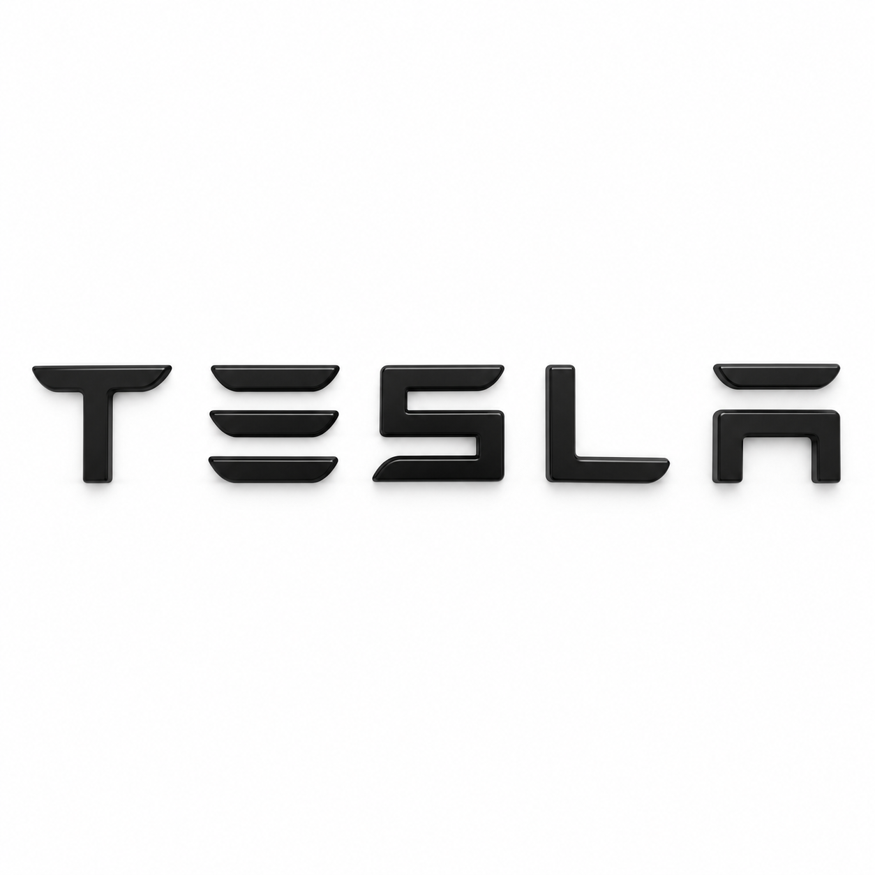 اسم TESLA نافر للصندوق الخلفي